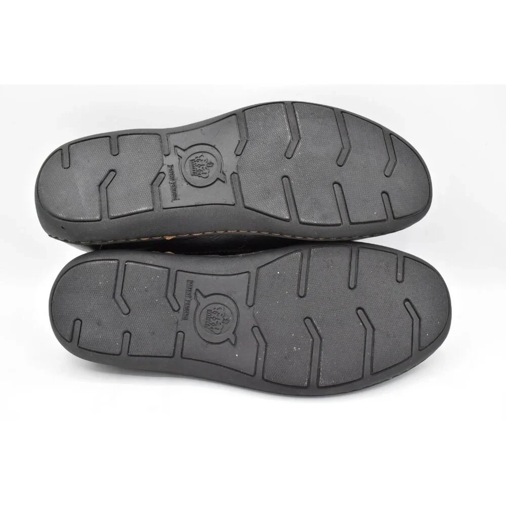 Born Mens Size 11 Simon III Black‎ Full Grain Leather Slip On Loafers Shoes